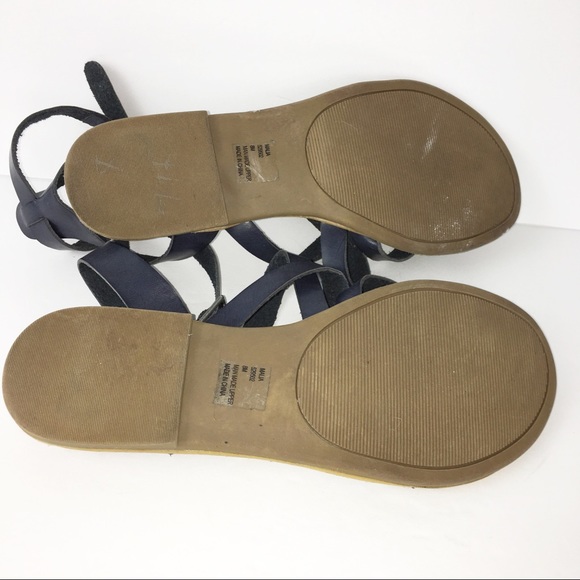 Rampage Navy blue size 8 leather sandal with toe strap - Picture 3 of 4